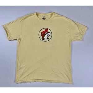 Buc-ee's Sun Sand & Drink in My Hand Yellow Graphic T-Shirt Size XL